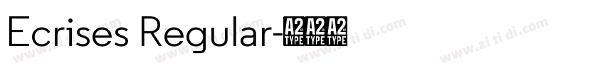Ecrises Regular字体转换